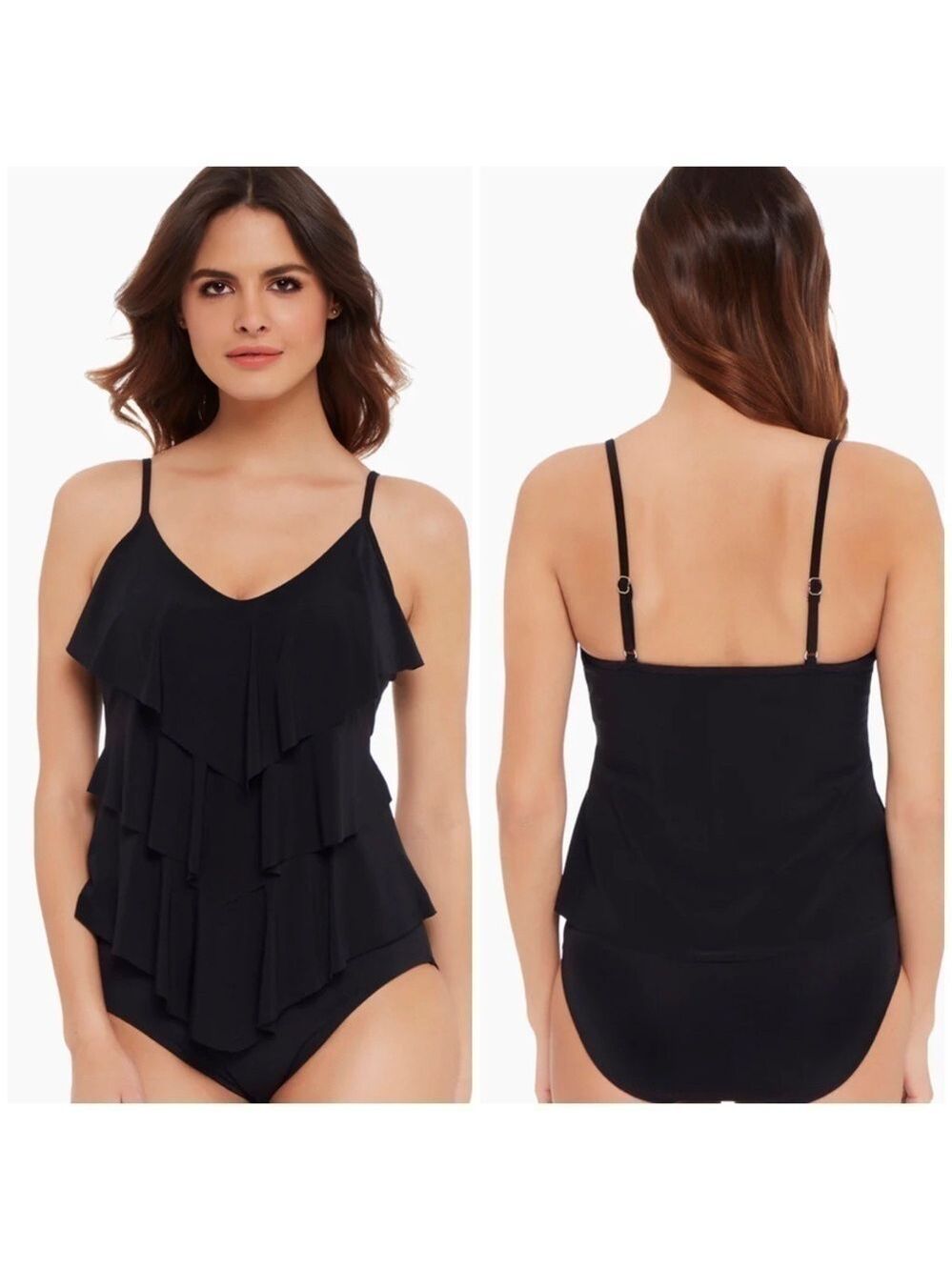 Magic Suit Rita Soft Cup Tankini Top in Black